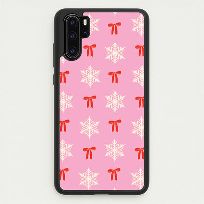 Coquette Bows And Snowflakes Pattern Huawei P30 Pro Case