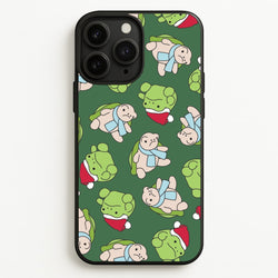 Grumpy Christmas Plushies Pattern iPhone 11 Pro Max Case