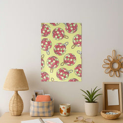 Disco Baubles Pattern Art Print
