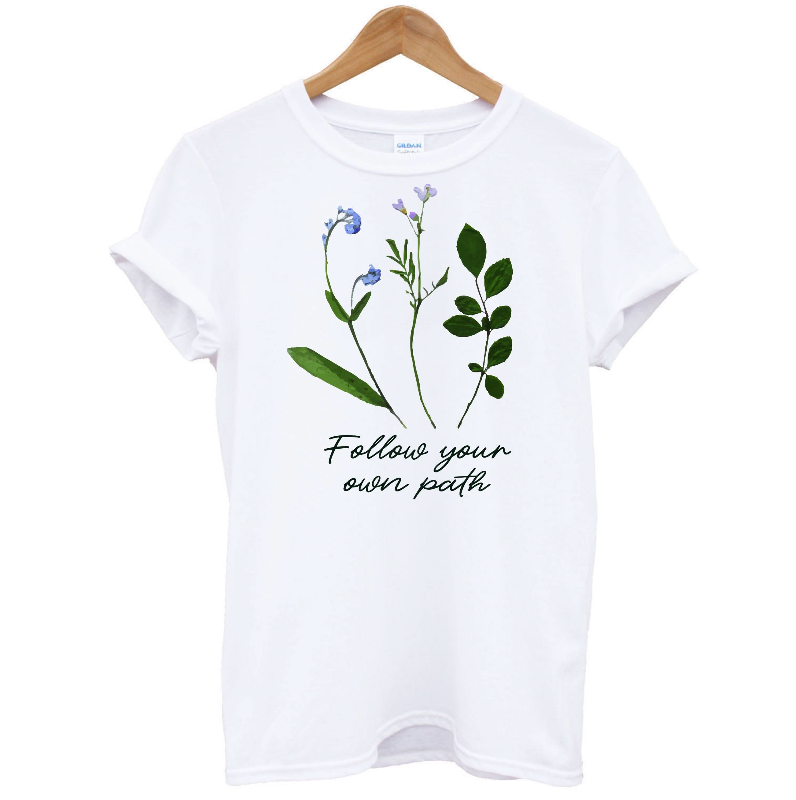 Follow Your Own Path Dark Green T-Shirt