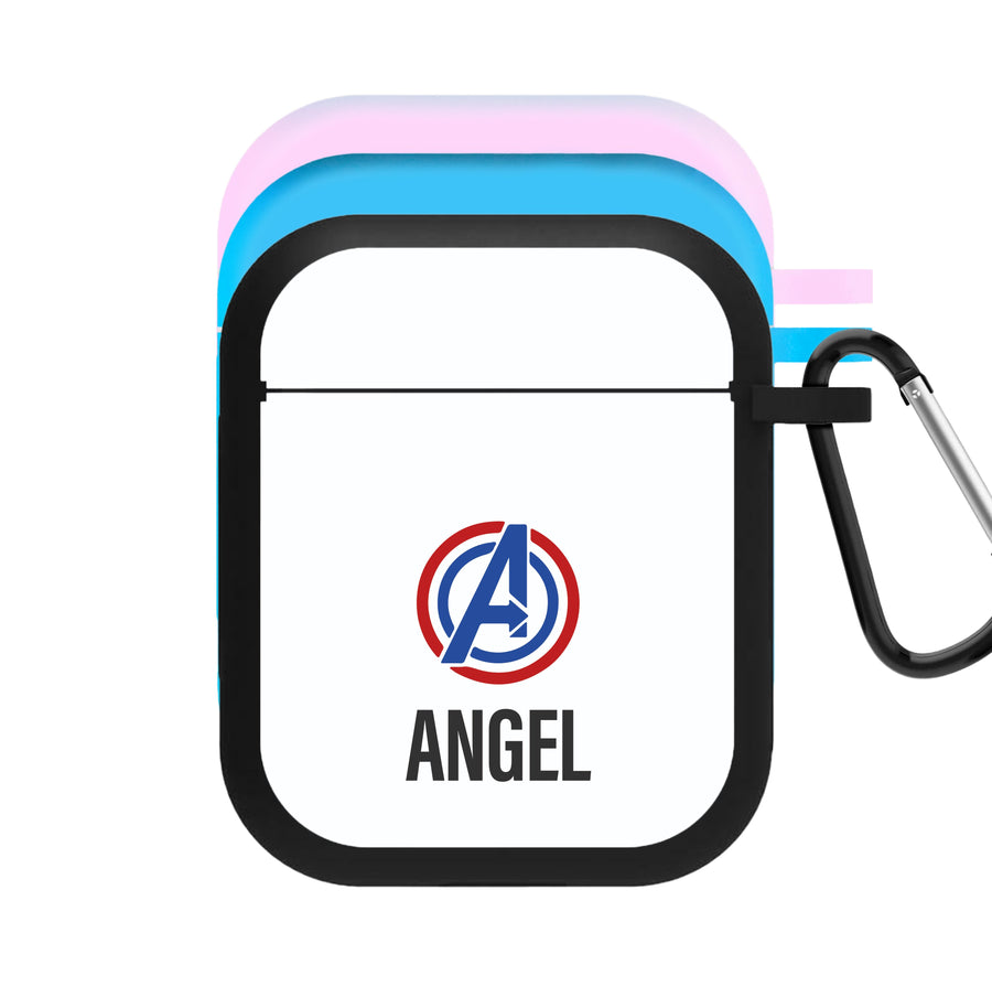 Avengers Symbol - Personalised Marvel AirPods Case