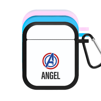 Superheroes Symbol - Personalised Superhero Comic AirPods Case