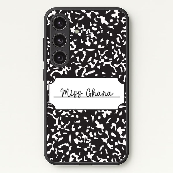Personalised School Notebook Galaxy S24 Plus Case