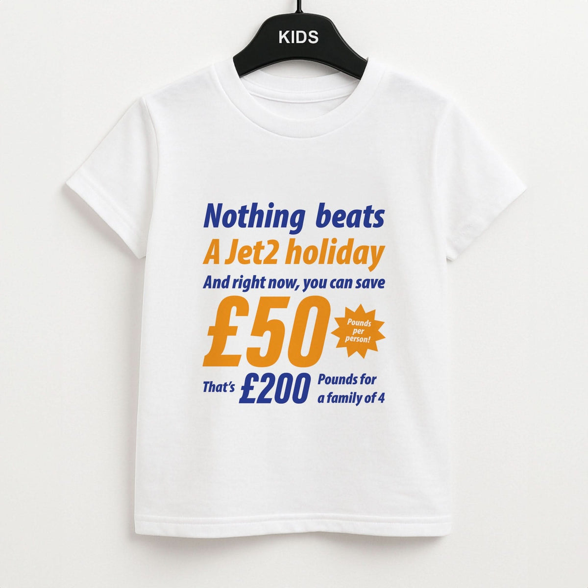 Nothing Beats A Jet Holiday Kids T-Shirt