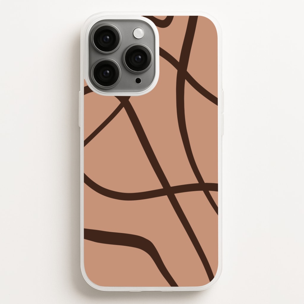 Lined Abstract Nude Phone Case for iPhone, Samsung Galaxy and Google Pixel