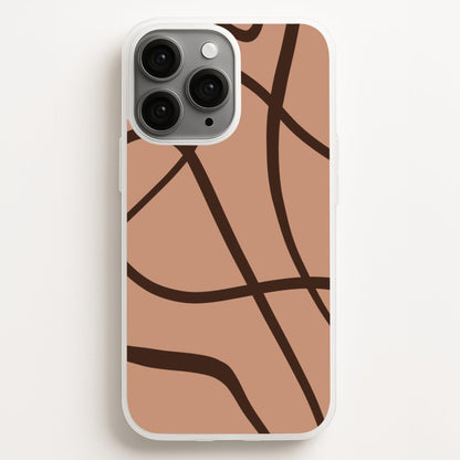 Lined Abstract Nude Phone Case for iPhone, Samsung Galaxy and Google Pixel
