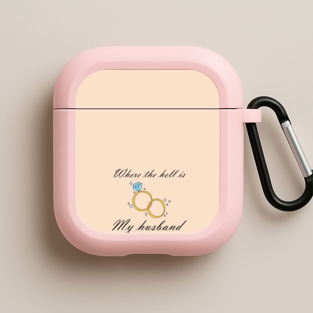 WTHIMH Cartoon Rings Pink AirPods Case