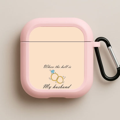 WTHIMH Cartoon Rings Pink AirPods Case