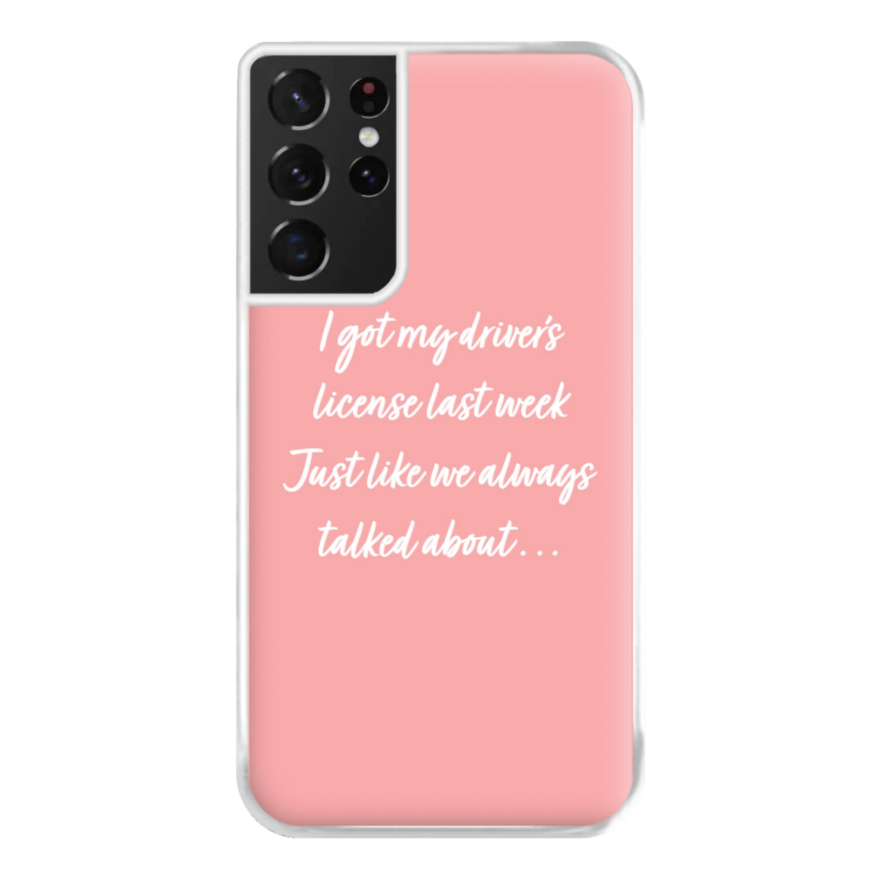 Drivers License Lyrics - Olivia TikTok Phone Case