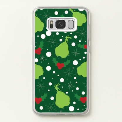 Green Creature Christmas Pattern Galaxy S8 Case