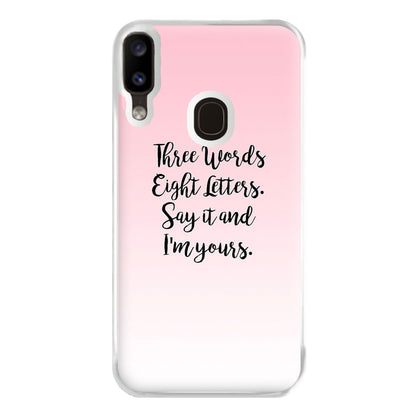 Three Words, Eight Letters - Gossip Phone Case