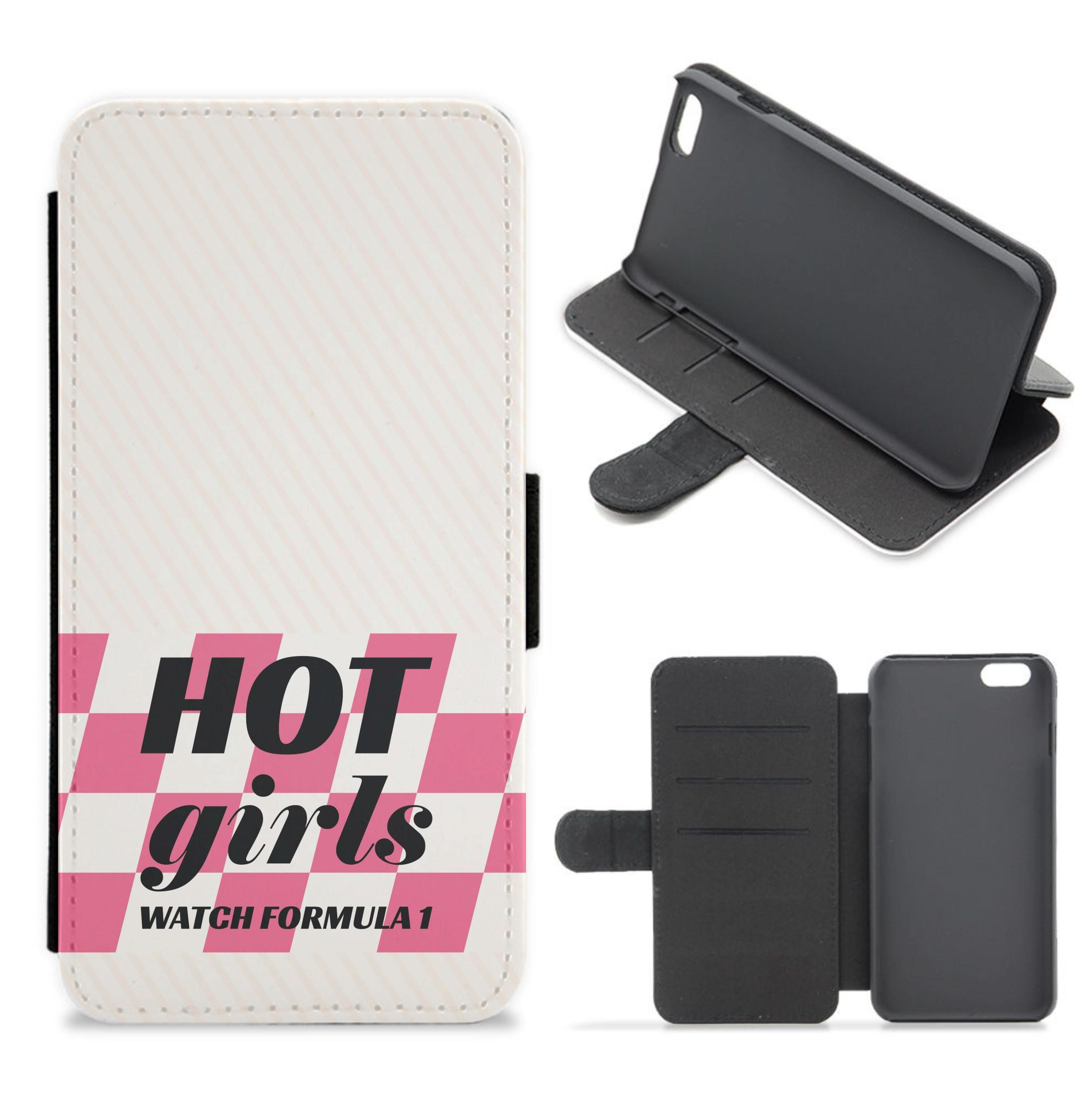 Hot Girls Watch Formula One Flip / Wallet Phone Case