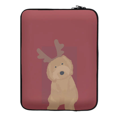 Dog Christmas Ears Laptop Sleeve