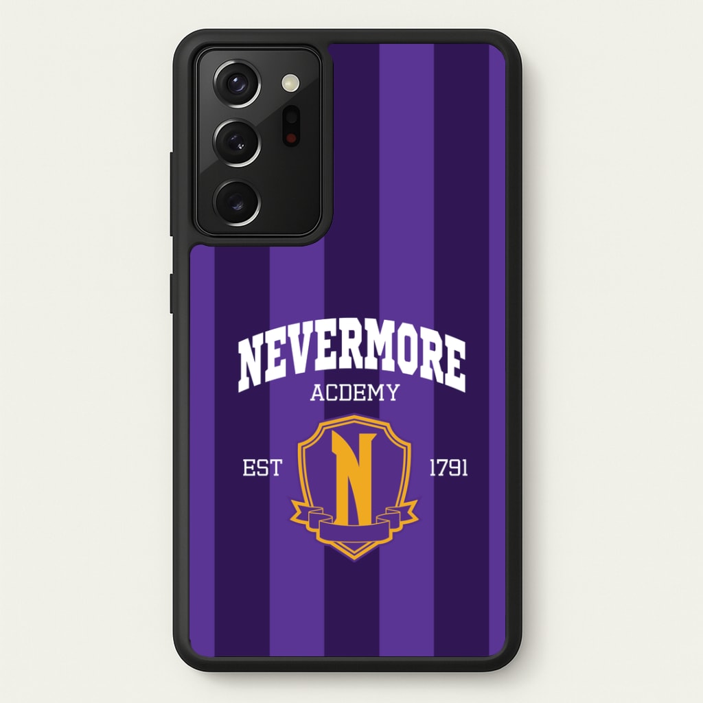 Addams Academy Purple Galaxy Note 20 Ultra Case