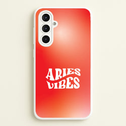 Aries Vibes Gradient Zodiac Galaxy A16 Case