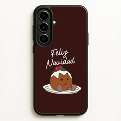 Christmas Pudding Plush Galaxy A56 Case