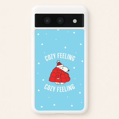 Cozy Feeling Cartoon Beagle Puffer Jacket Google Pixel 8a Case
