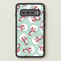 Cartoon Beagle Snowman Pattern Galaxy S10 Plus Case