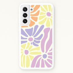 Pastel Abstract Flowers Galaxy S22 Case