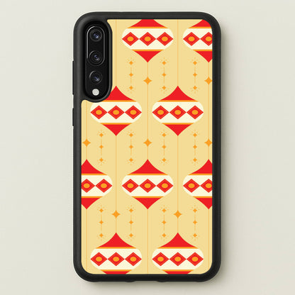 Abstract Christmas Baubles Pattern Huawei P20 Pro Case