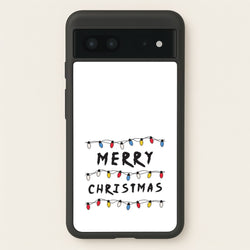Merry Christmas String Lights Google Pixel 7 Case