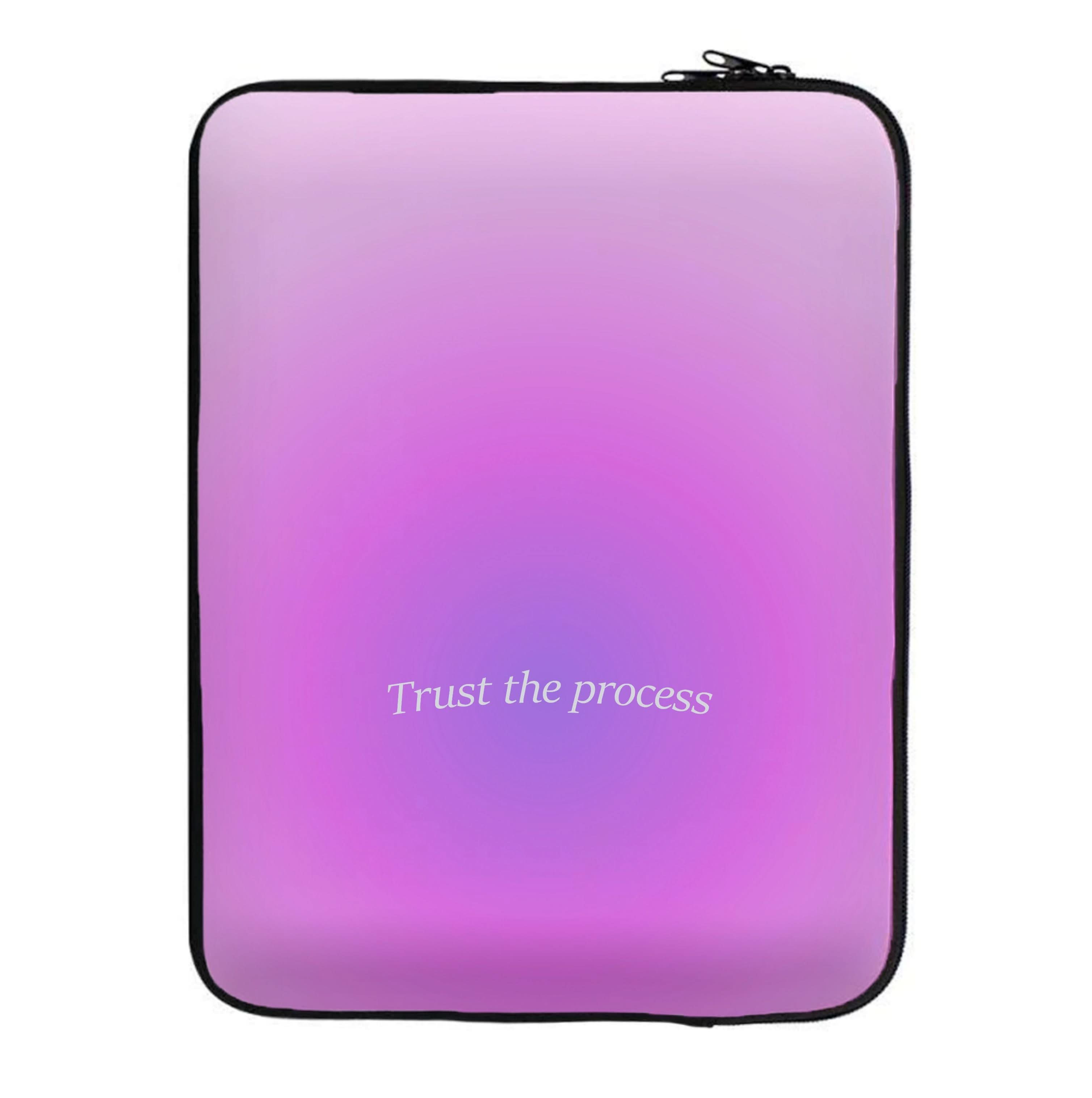 Trust The Process Pink Gradient Laptop Sleeve
