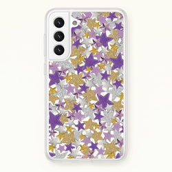 Mauve Stars Collage  Galaxy S22 Plus Case