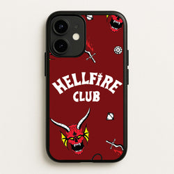 Hellfire Club Icons Collage Red iPhone 12 / 12 Pro Case