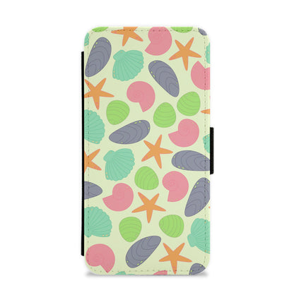 Seashells Pattern 1  Flip / Wallet Phone Case