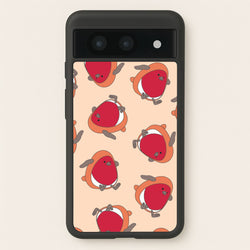 Christmas Robin Plush Pattern Google Pixel 8a Case