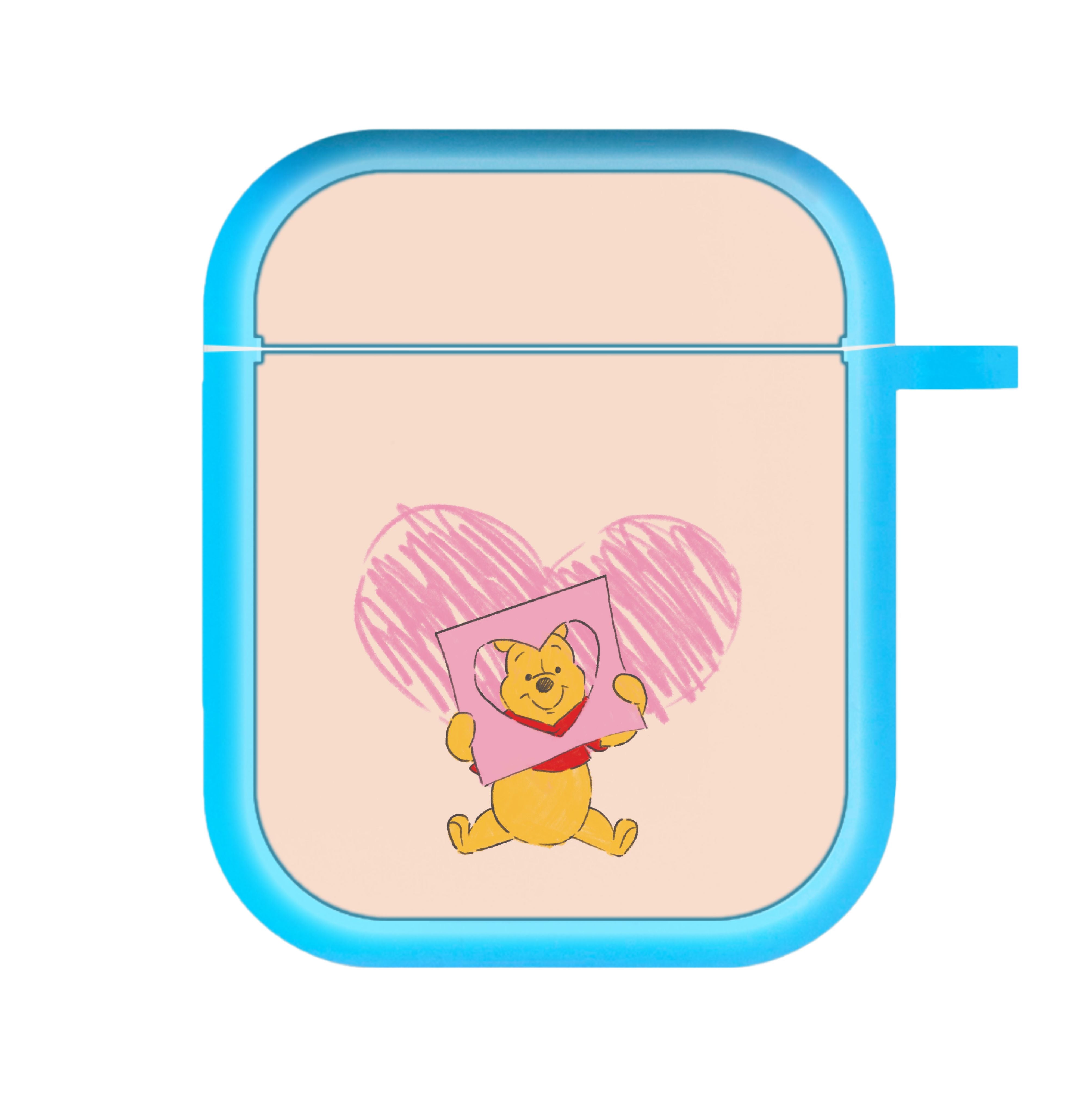 Pooh Heart Drawing Valentine's AirPods Case