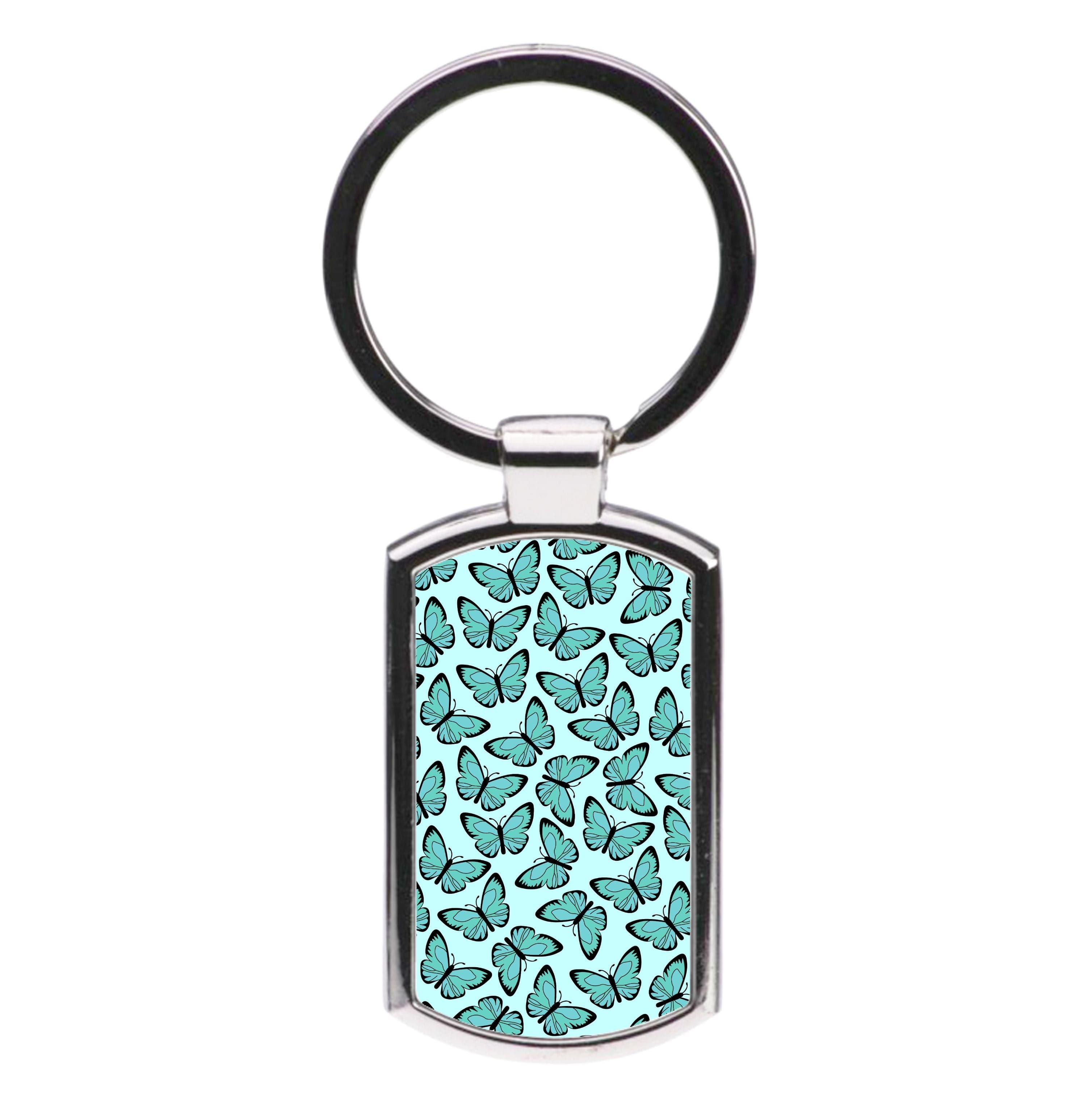 Blue Butterfly - Butterfly Patterns Luxury Keyring