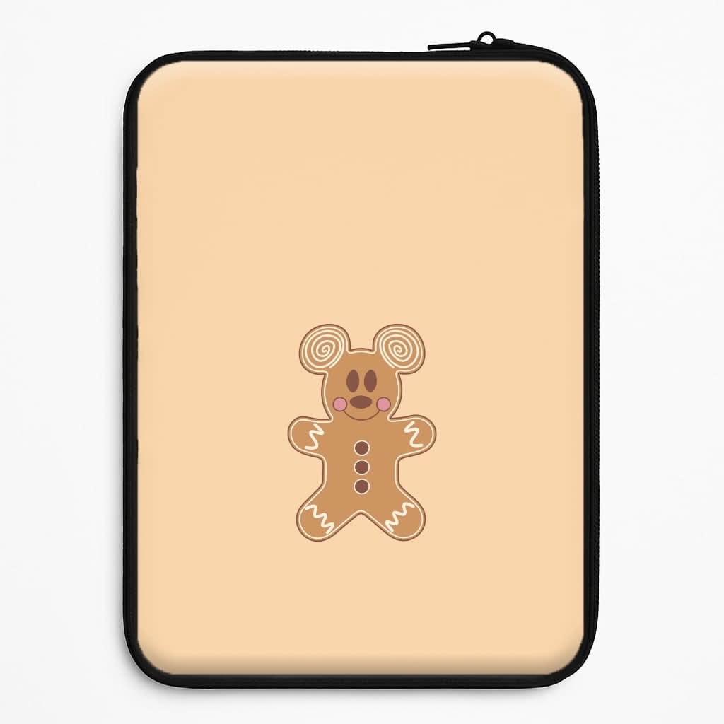 Cartoon Mouse Gingerbread Laptop Sleeve