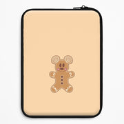 Cartoon Mouse Gingerbread Laptop Sleeve 1