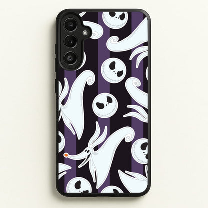 Skeleton Dog And Face Pattern Galaxy A36 Case