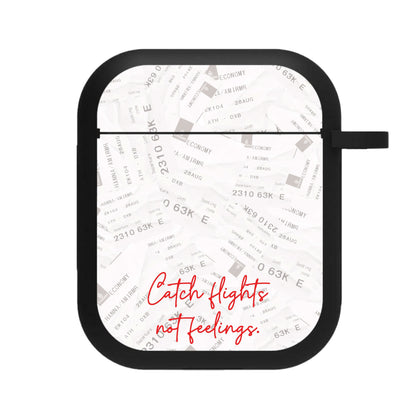 Catch Flights Not Feelings Collage AirPods Case