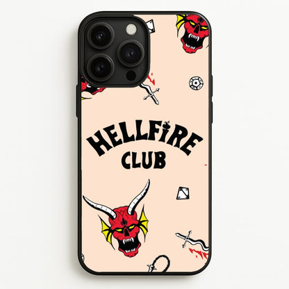 Hellfire Club Icons Collage Peach iPhone 13 Pro Case