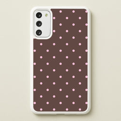 Chocolate & Strawberry Polka Dots Galaxy S20 Case