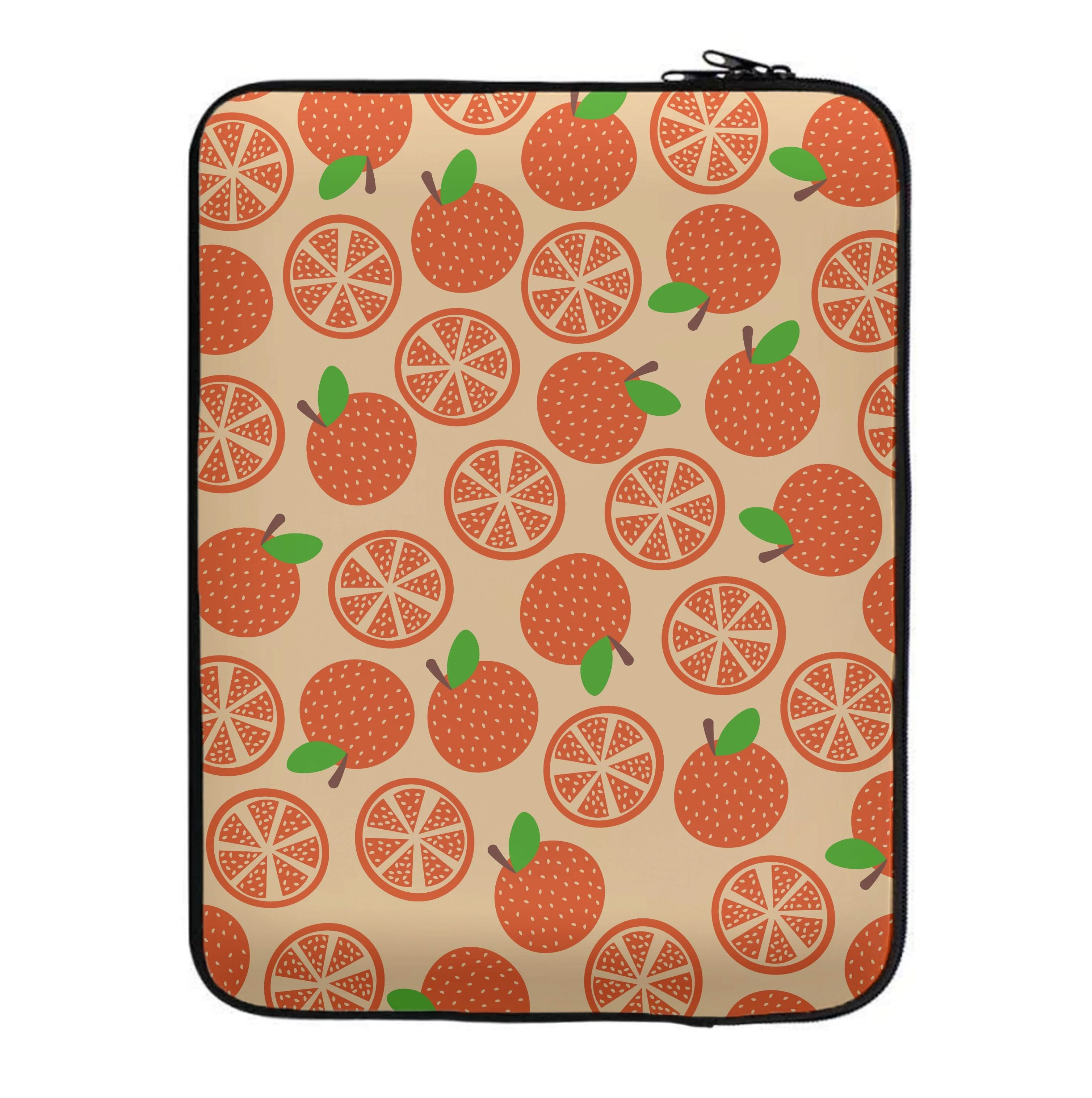 Textured Oranges Pattern  Laptop Sleeve