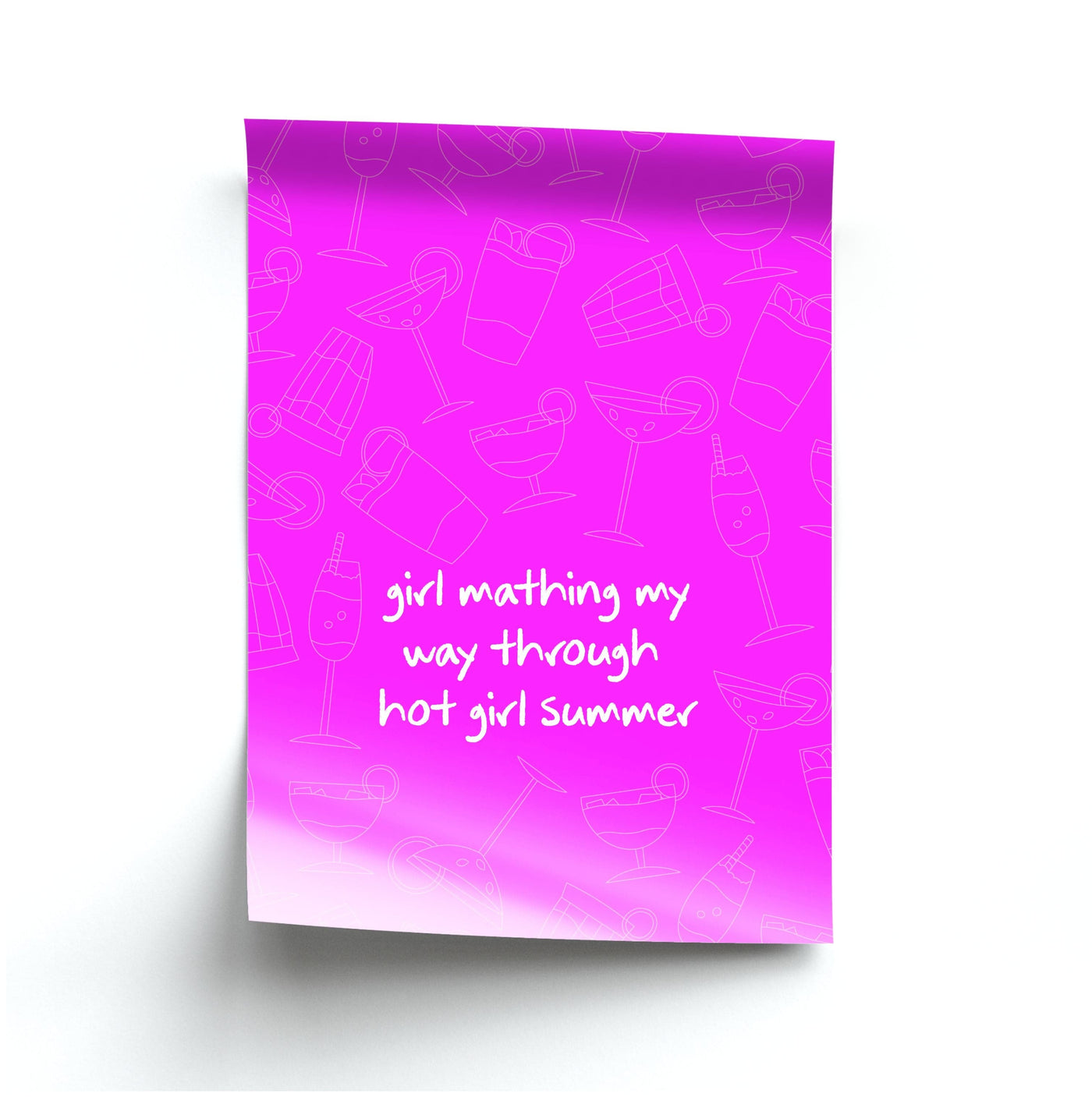 Girl Mathing - Summer Poster