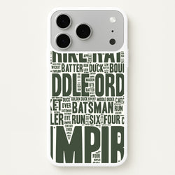 Cricket Wordscape iPhone 17 Pro Case