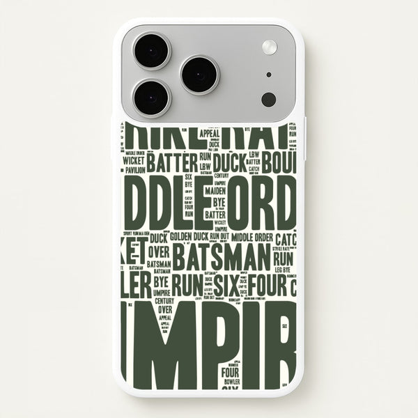 Cricket Wordscape iPhone 17 Pro Max Case