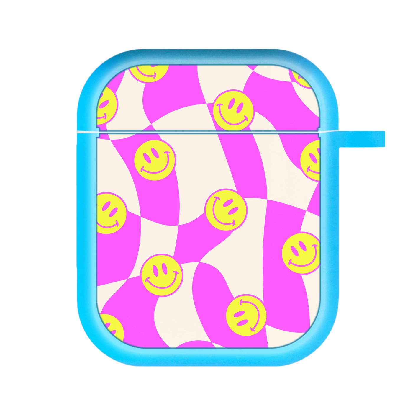 Smiley Checkboard - Trippy Patterns AirPods Case