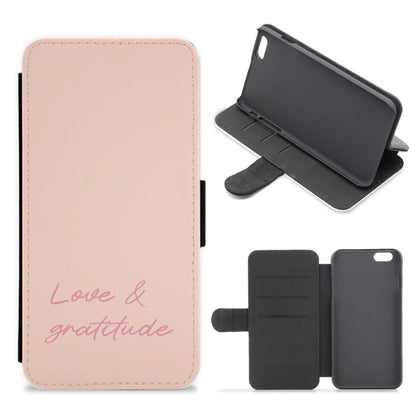 Love And Gratitude  Flip / Wallet Phone Case