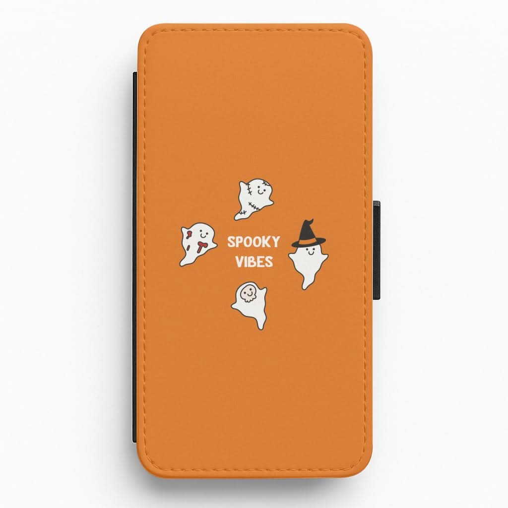 Spooky Vibes Ghosties I Flip / Wallet Phone Case