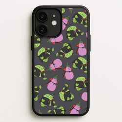 Vampire Frogs And Vegetables Pattern - Halloween iPhone 11 Case
