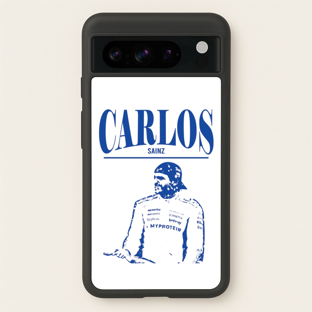 Carlos White And Blue Google Pixel 8 Pro Case