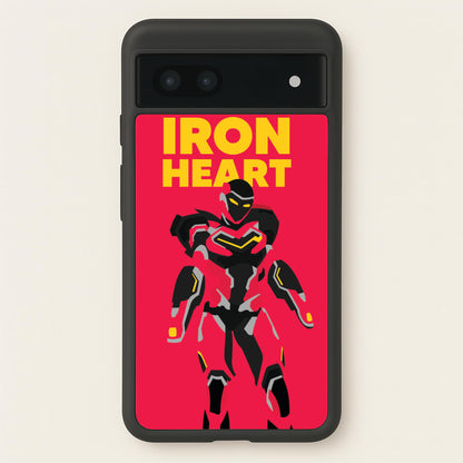 Metal Heart Hero Standing Google Pixel 7a Case