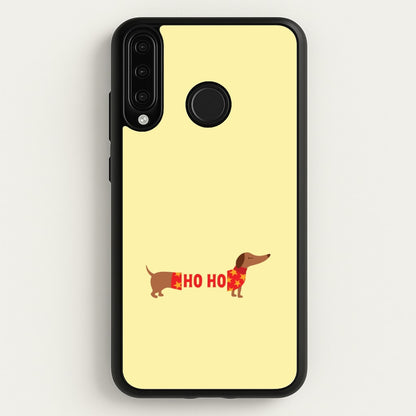Christmas Jumper Ho Ho Dachshund Huawei P30 Lite Case