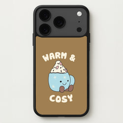 Hot Cocoa Plush Quote iPhone 17 Pro Case